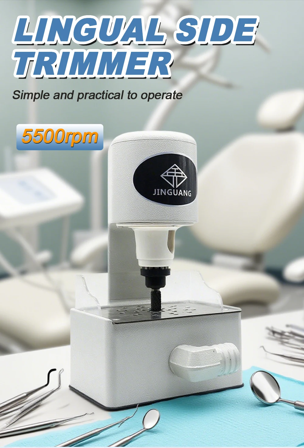 Dental Lingual Grinder 100W Orthodontic Lingual Trimmer Dental Clinic Trimmer D