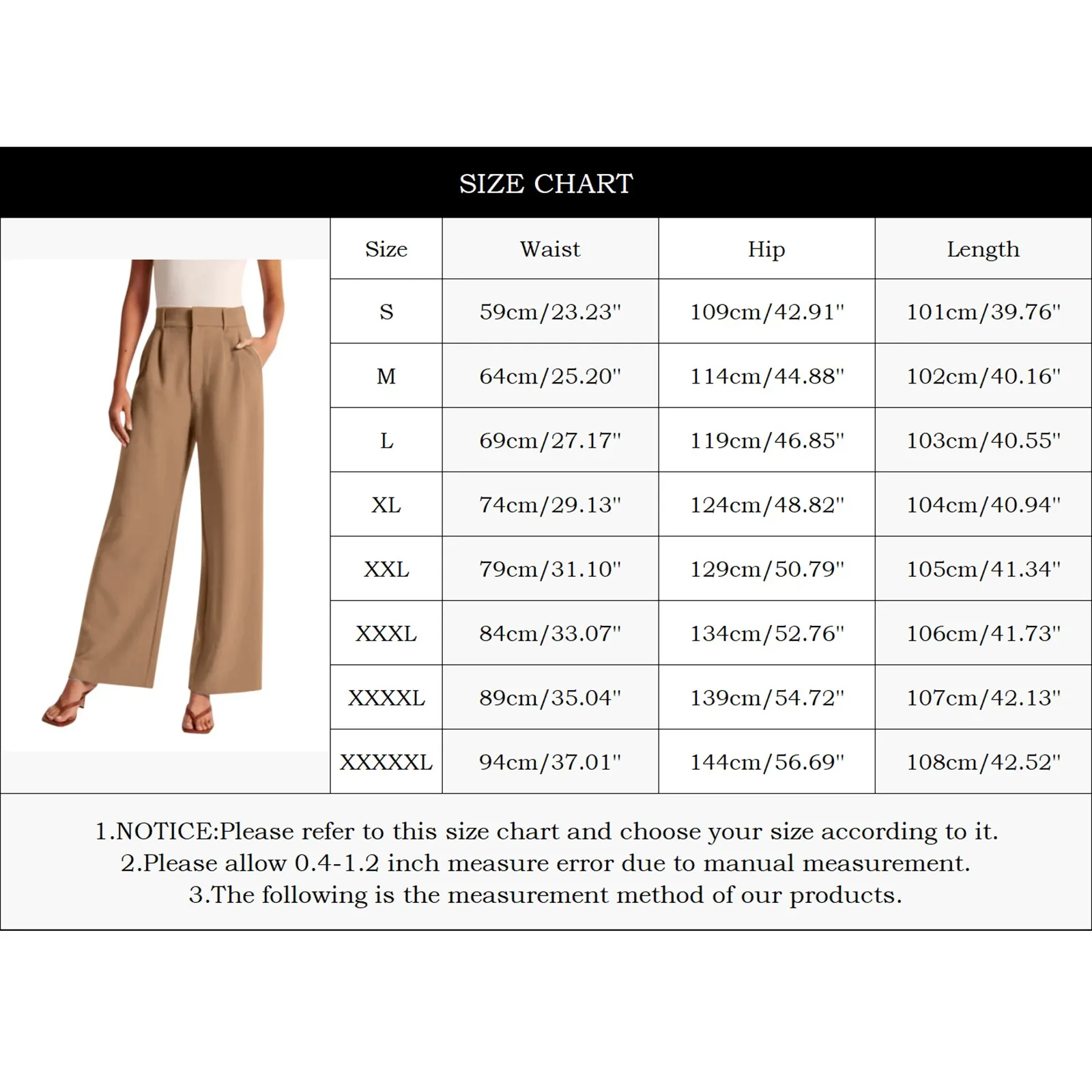 New Loose Women Wide Leg Pants Real Fashion Office Elegant Ladies Suits Pants  Work Busines Casual  High Waisted Straight Pants