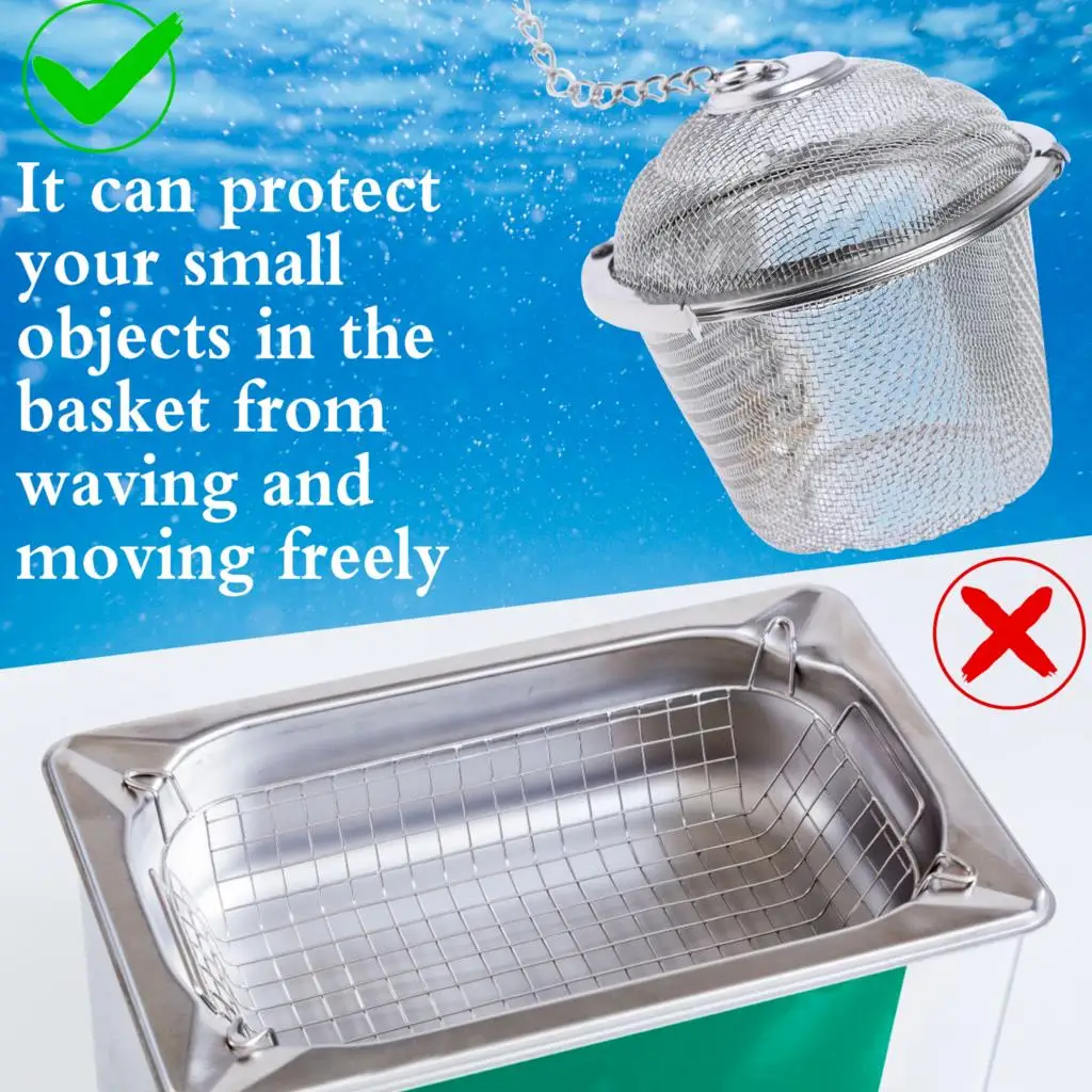 Ultrasonic Cleaner Parts Ultrasonic Cleaner Baskets Ultrasonic Cleaning Solution Parts Cleaner For Most Machines Clean 5pcs