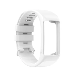 Adjustable Waterproof Silicone Replacement Wristband (White)