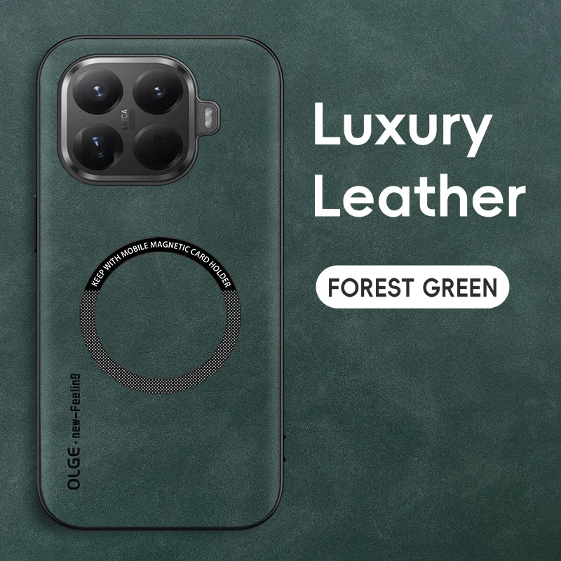 Magnetic Leather Phone Case with Magsafe Integration