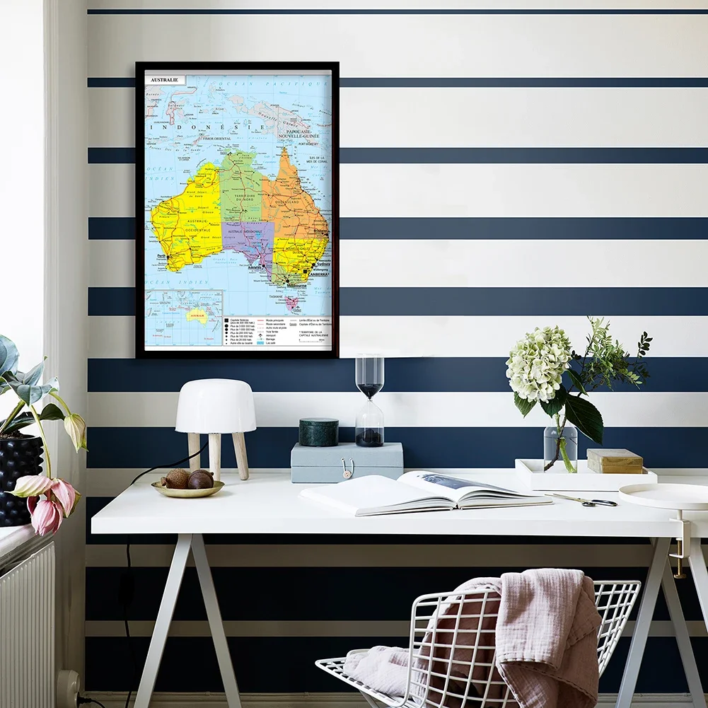 59-84cm-political-and-transportation-map-of-the-australia-in-french-wall-poster-canvas-painting-home-decoration-school-supplies