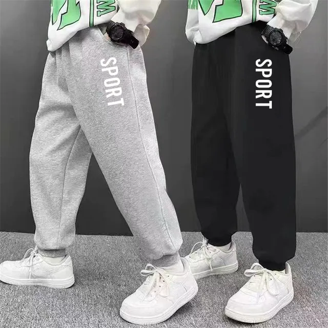 Sport Letter Printed Sweatpants for Kids Fashion Loose Long Pants Jogger Trousers 2025 Boys Casual Thin Sport Pants  SPT01
