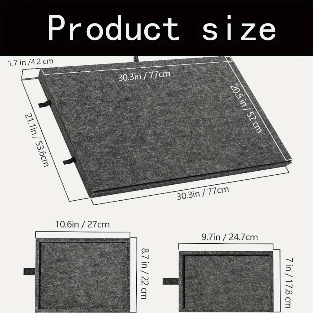 🧩 7-Piece Felt Puzzle Storage Tray Set – Foldable 6-Drawer Puzzle Table 4