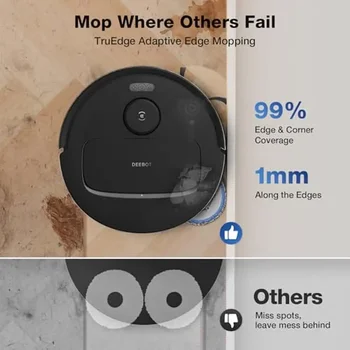 DEEBOT N30 OMNI Robot Vacuum Mop 10000Pa Suction TruEdge Adaptive Edge Mopping ZeroTangle 2.0 Hot Air-Drying TrueMapping Smart 2