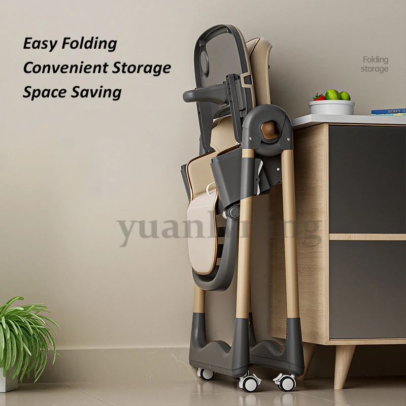 Children's Multifunctional Dining Chair Foldable Baby Eating Seat Highchair