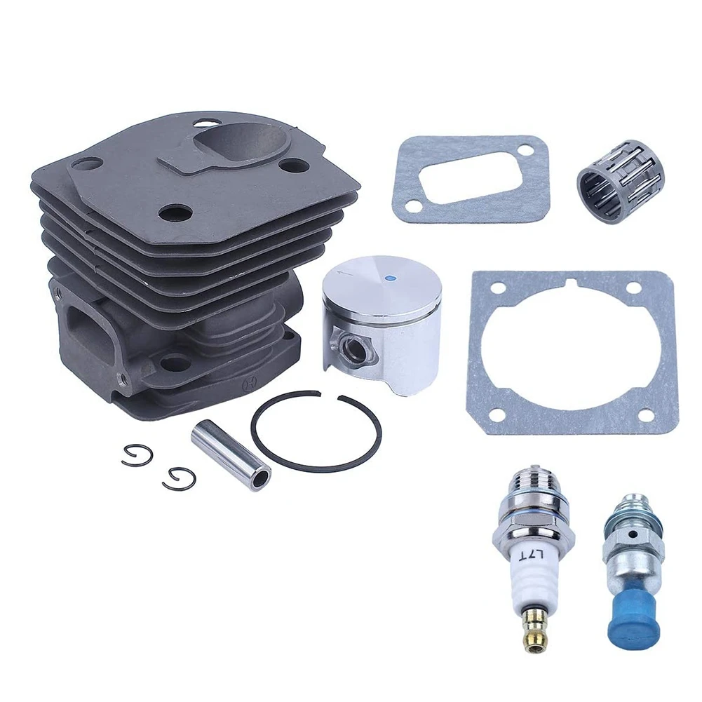 44mm Cylinder Piston Kit for Husqvarna 350 351 Air Fuel Filter Line Decompression Valve Chainsaw Replace Spare Part 3