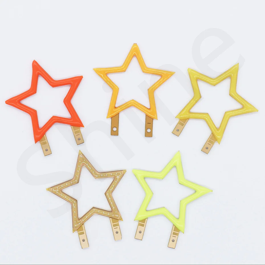 Description Picture 6 of item3V LED COB Edison LED Filament Star Shape Candle Diode Christmas Holiday Party Love Letter Decoration Light DIY Bulb Accessories
