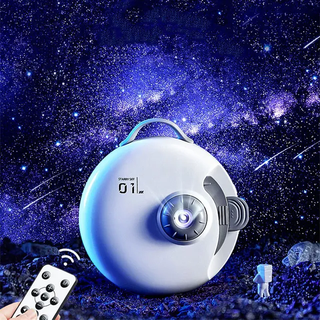 Star Galaxy Projector Remote Control Starry Sky Night Light Built-in Music Glowing in the Dark Bedroom Decoration Gifts for kids 2
