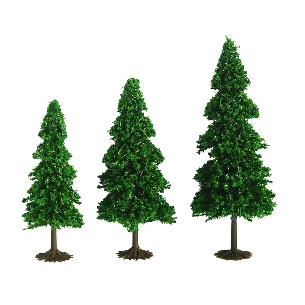 

10Pcs HO Scale Cedar Model Miniature Landscape Stereoscopic Pine Trees DIY Train Railroad Layout Handmade Crafts Garden Decor