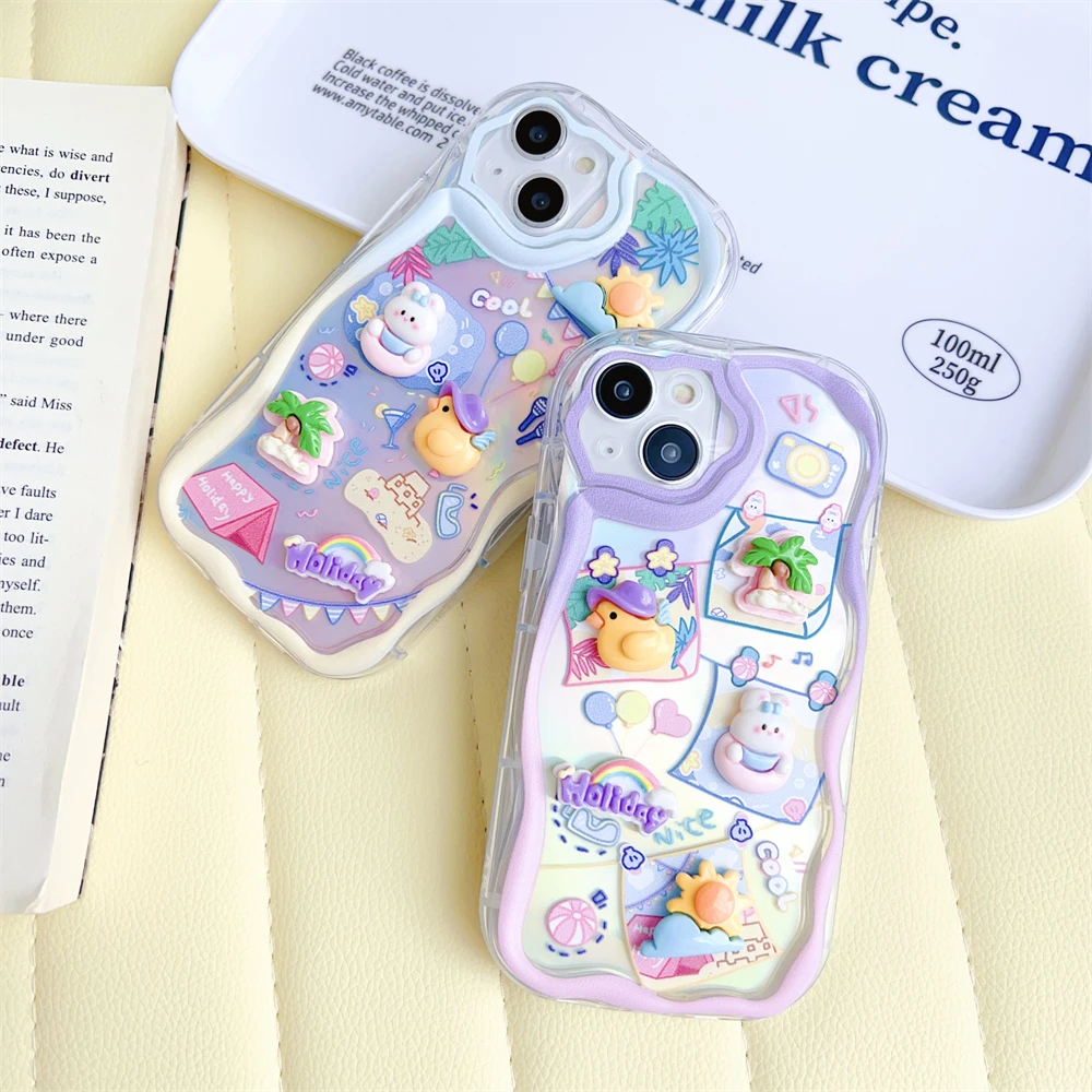 Lv 3D Cute Design Silicone Iphone Case For 12-13 Series