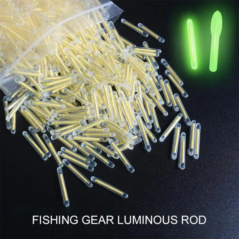 lot 2.2-4.5mm Light Night Fishing Float Rod Lights Dark Glow Stick Fishing  Accessories Fluorescent Lightstick