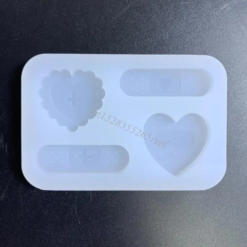 사랑 약 채워진 작은 부품 유사 수지 금형 크리스탈 실리콘 금형 U90F