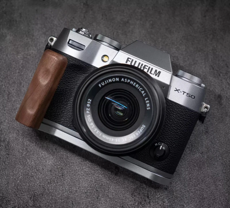 로드피셔 카메라 우드 월넛 에보니 핑거 핸드 그립 핸들 알루미늄 합금 베이스 ..