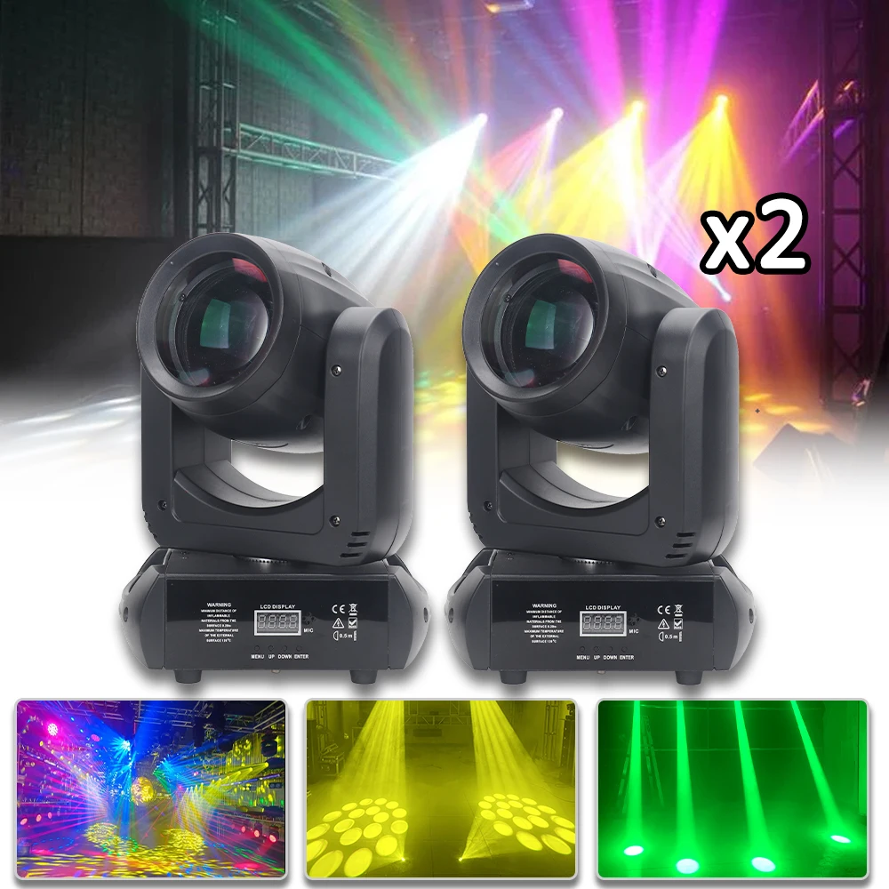 2PCS/Lot New Mini 150w Moving Head Beam 8 Pattern Dmx512 Music Rotating 18 Prims Party Wedding Club Disco Dj Stage Lighting