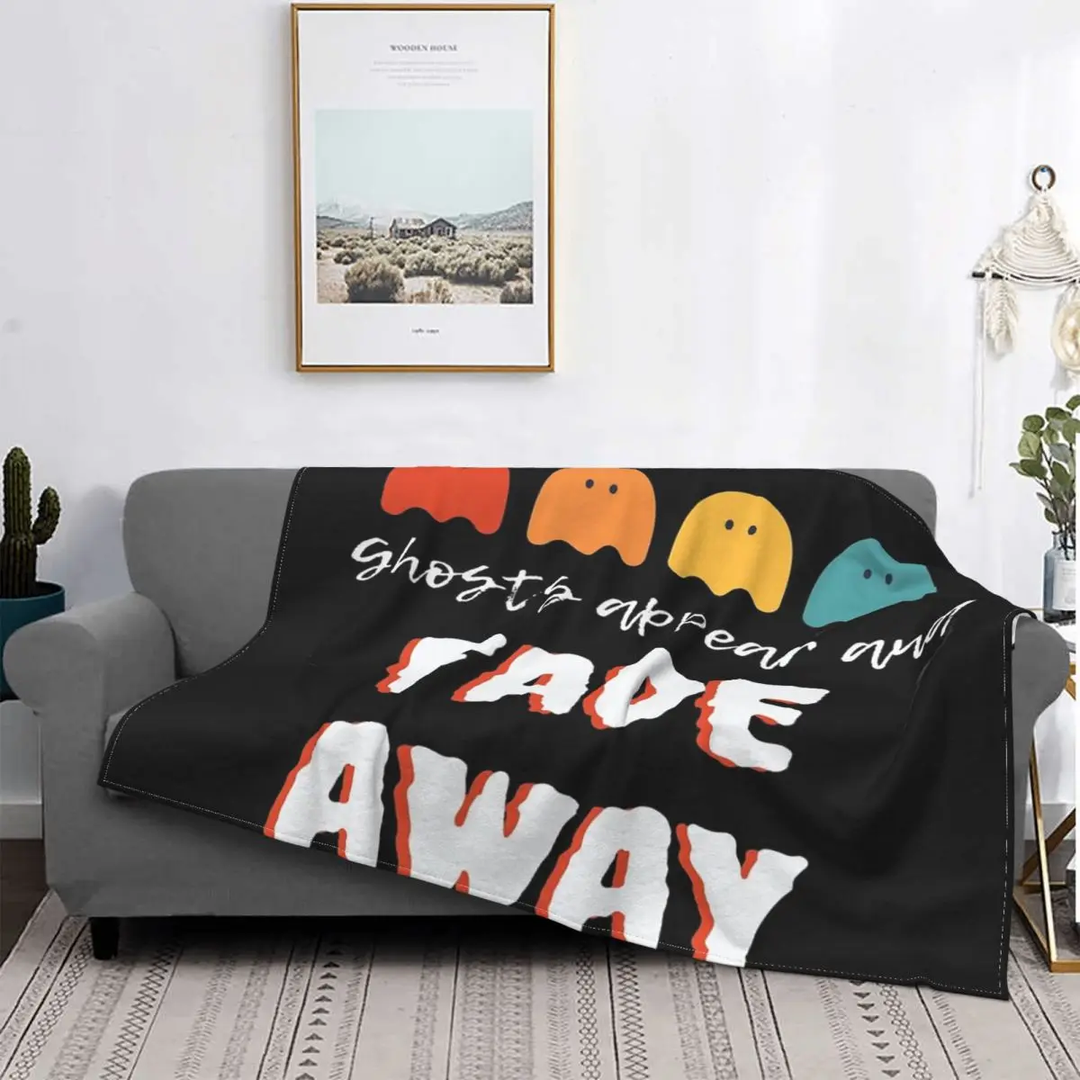 Manta A Cuadros Con La Fantasia Di Fantasmas, Para Cama Colcha, 90 Muselina, A Cuadros