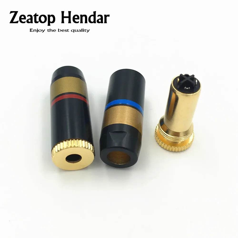 하이 퀄리티 황동 암 잭 풀 밸런스 헤드폰 플러그 커넥터, 4.4mm, 5 극, 10 ..