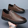 Spring Hot Sale Of The Season Men's Low-Top Soft-Soled Leather Shoes Breathable Comfortable Casual Shoes for Youth Business Shoe