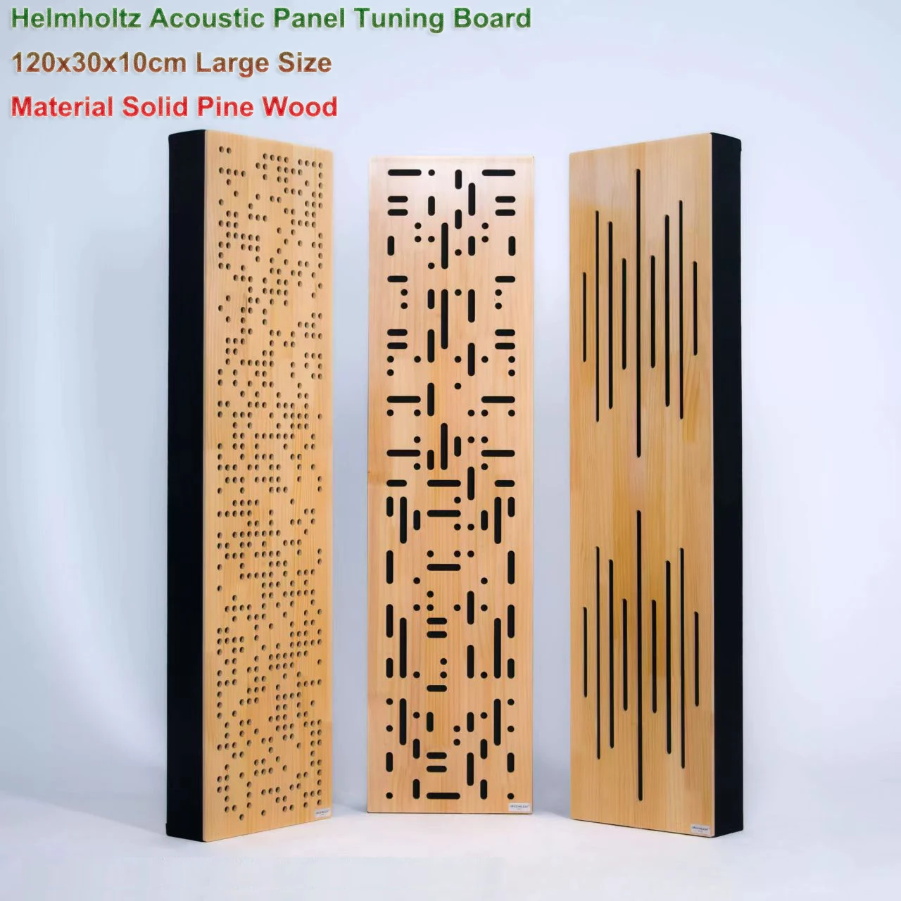 Diffuser Board 120x30x10cm Helmholtz Sound-Absorbing Panel Wood Diffuser Board for ...