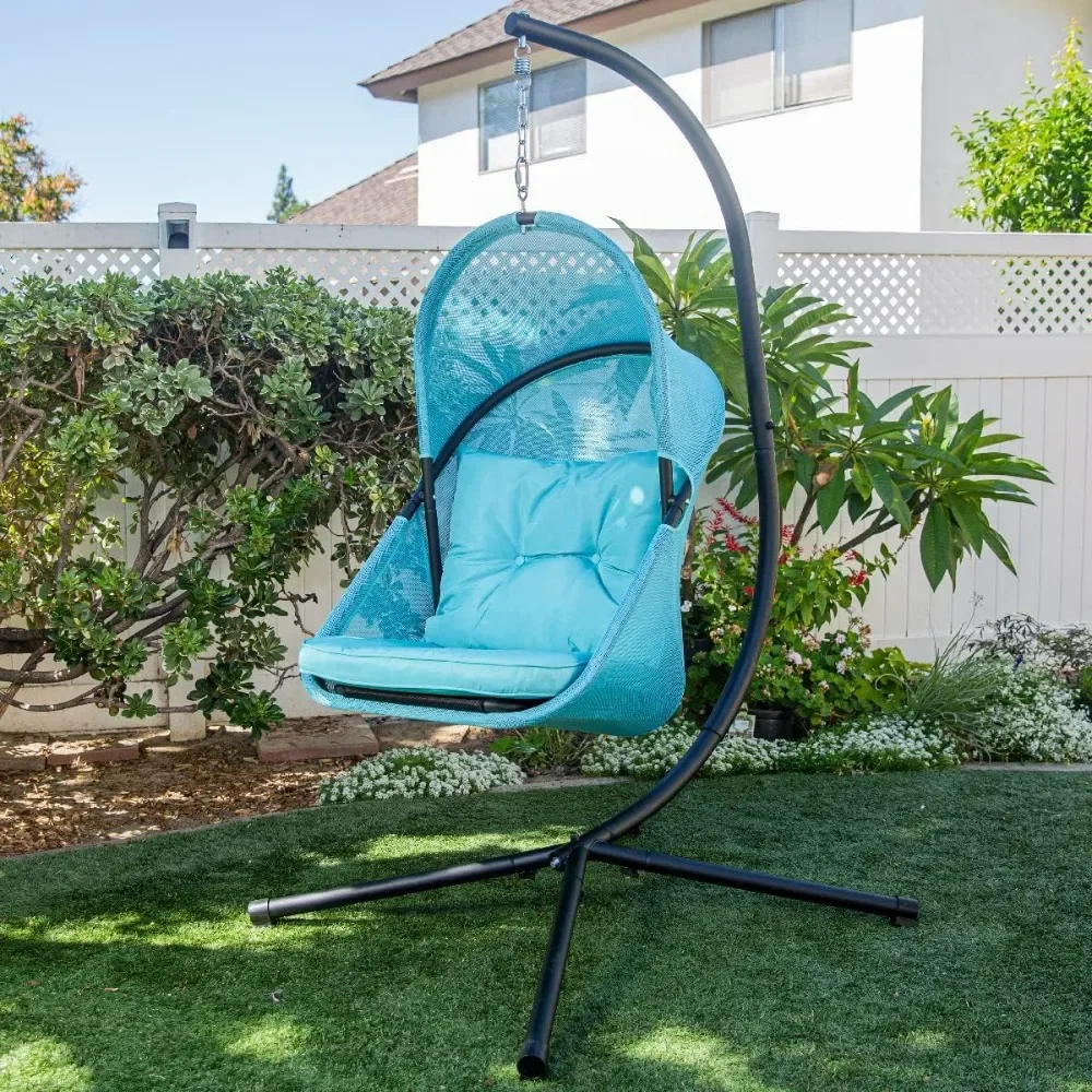 

Barton Hanging Chair Egg Chair with Canopy and Cushion for Indoor/Outdoor Basket Lounge Collapsible,Egg Chair Seat