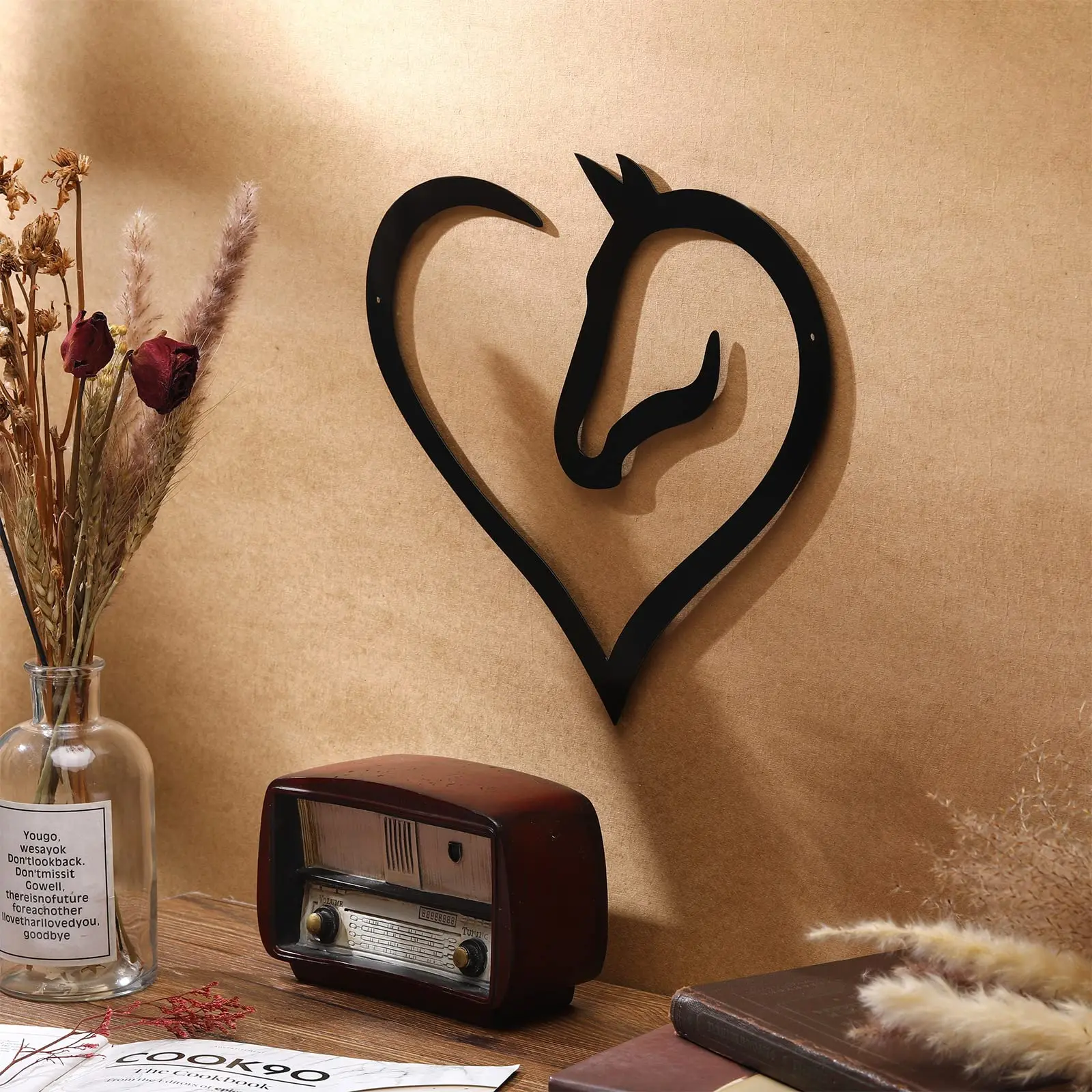 

1pc Metal Home Iron Art, Metal Wall Logo Decoration, Home Decoration, Metal Wall Lettering,Home Decoration Livingroom Background