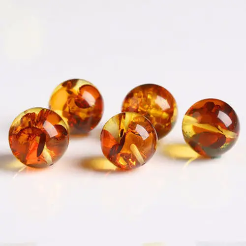 Bracelet en Ambre Naturel – Perles Rondes 6 mm – Couleur Cognac - Bijoux ambre/bracelet ambre - Miracles minéraux
