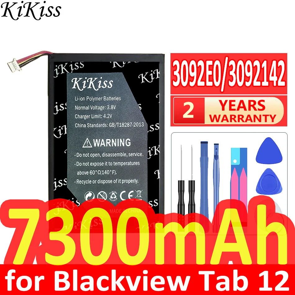 

7300mAh KiKiss Powerful Battery 3092E0/3092142 for Blackview Tab 12 tab12