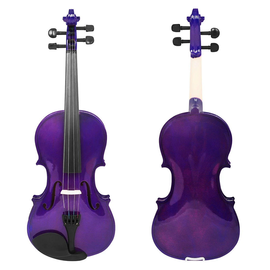 Acoustic Violin 4/4 Full Size Solid Wood Acoustic Violin for Beginner with Case and Bow