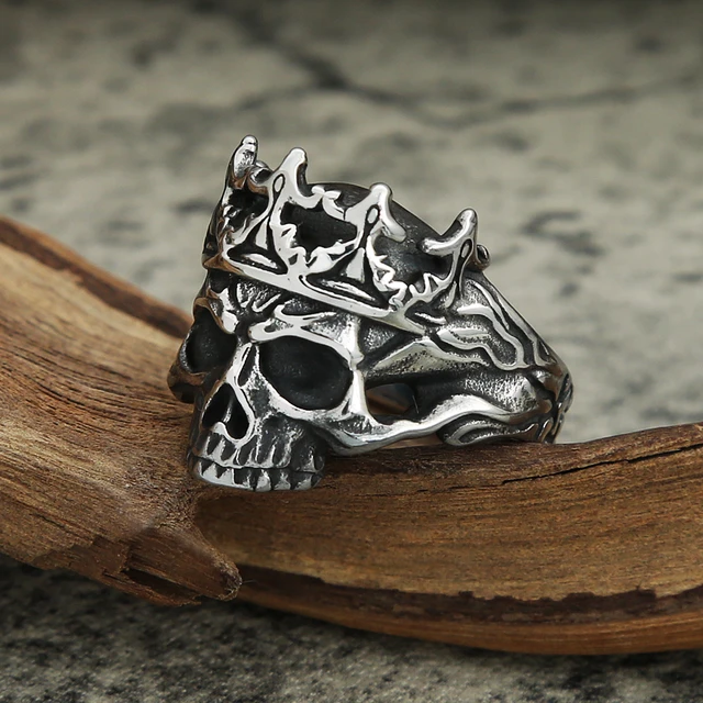 Trend Cool - Titanium Steel Skull Ring | YesStyle