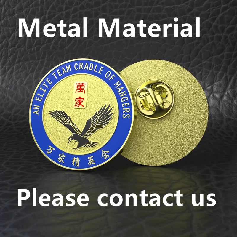 Badge Customization Eagle Enamel Painted Brooch Elite Team Metal Enamel Lapel Pin Medallion Backpack Accessories enamel pins metal brooch metal pins lapel pins fashion brooches medal badge