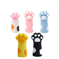 Multi-Color Silicone Knitting Needle Point Protectors - Cat Claw Design (5 pcs in total)