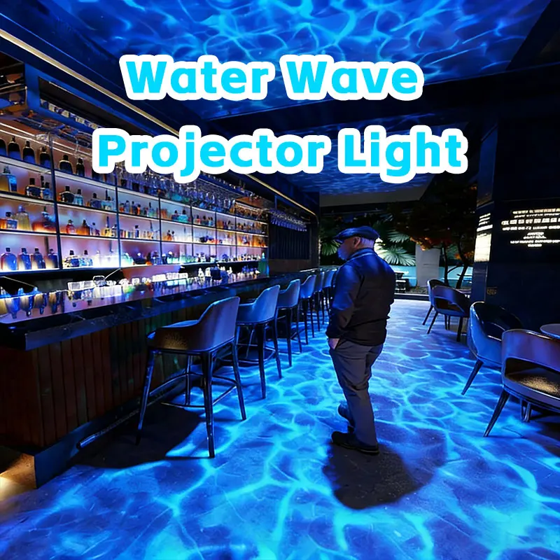 Ocean water waving  Lamp indoor atmosphere Light with 50W, 80W,150W outdoor Waterproof Led Projector for Park,Bar,Swimming pool