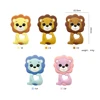 1pcs Baby Silicone Teether Lion Pendant Food Grade Perle Silicone Bead Teething Rodent Chewable Children'S Goods Toys 5