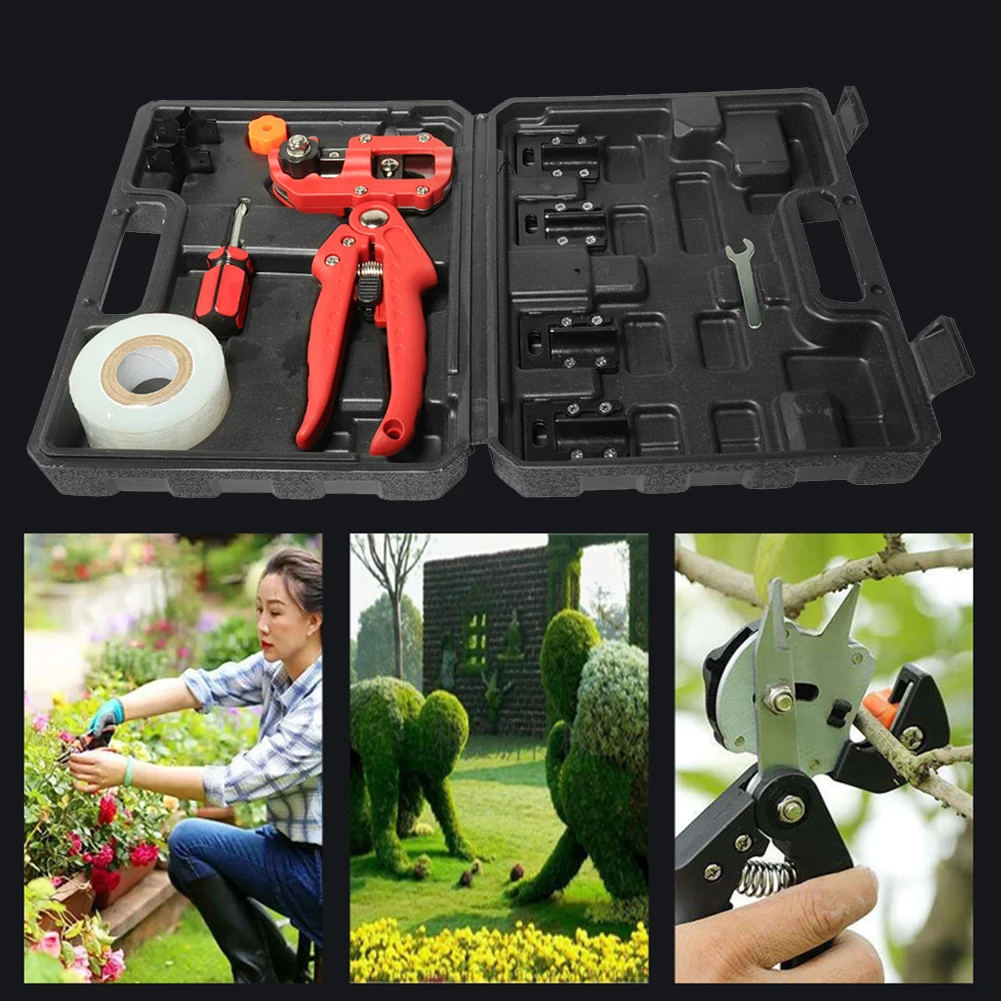 Ciseaux de Greffage 2 en 1 avec 3 Types de Lames Outil Idal pour Greffer Arbres Fruitiers YYV - Jardin