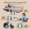 304 Stainless Steel Cat Water Fountain Automatic, 3.2L/108.2oz Pet Fountain Dispenser for Inside Dog Cats Drinking 5