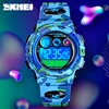SKMEI 1547 Young And Energetic Dial Design 50M Waterproof Colorful LED+EL Lights relogio infantil Children's Sport Kids Watches 2