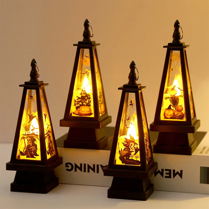 Dropship Vintage LED Halloween Candle Lantern Halloween Lantern