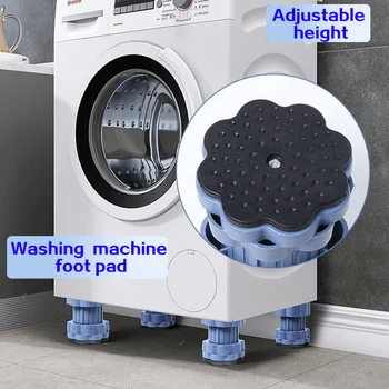 Large Household Appliances Anti Vibration Pads Lifting Rubber Feet Washing Machine Support Dampers Stand Furniture 1