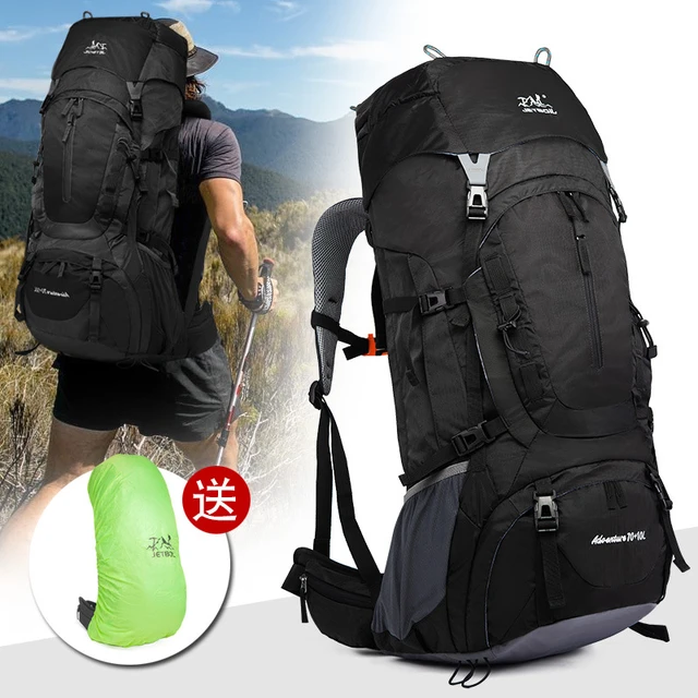 Bolsa de senderismo grande para hombre, de 50l mochila de viaje,  impermeable, para Camping, turismo, deportes al aire libre, escalada,  montañismo, equipaje - AliExpress