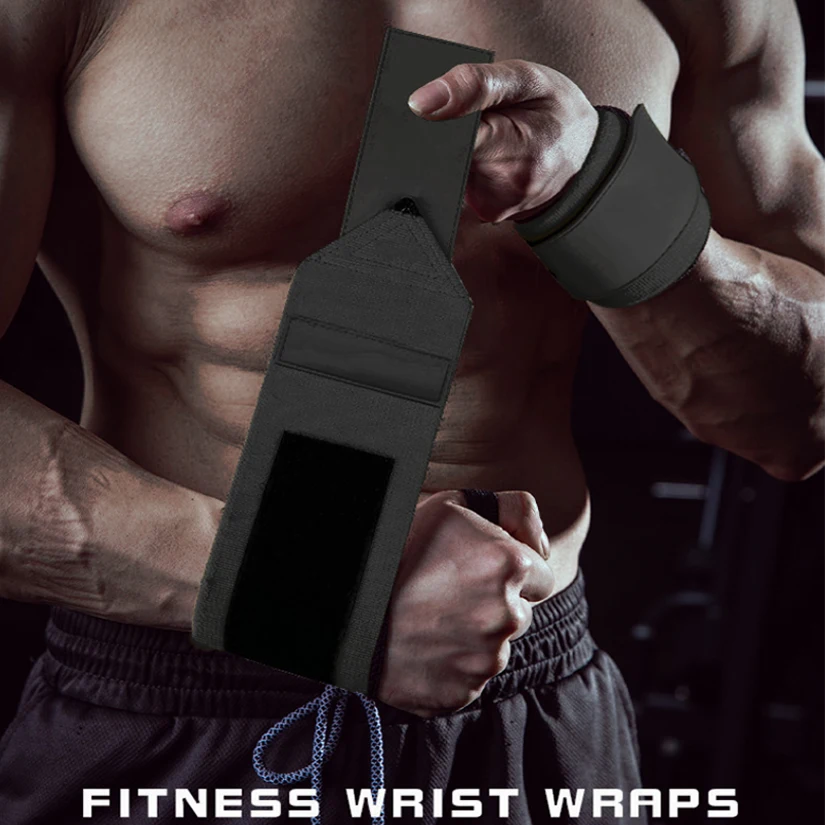 Adjustable Wrist Wraps for Weightlifting and Strength Training Support
