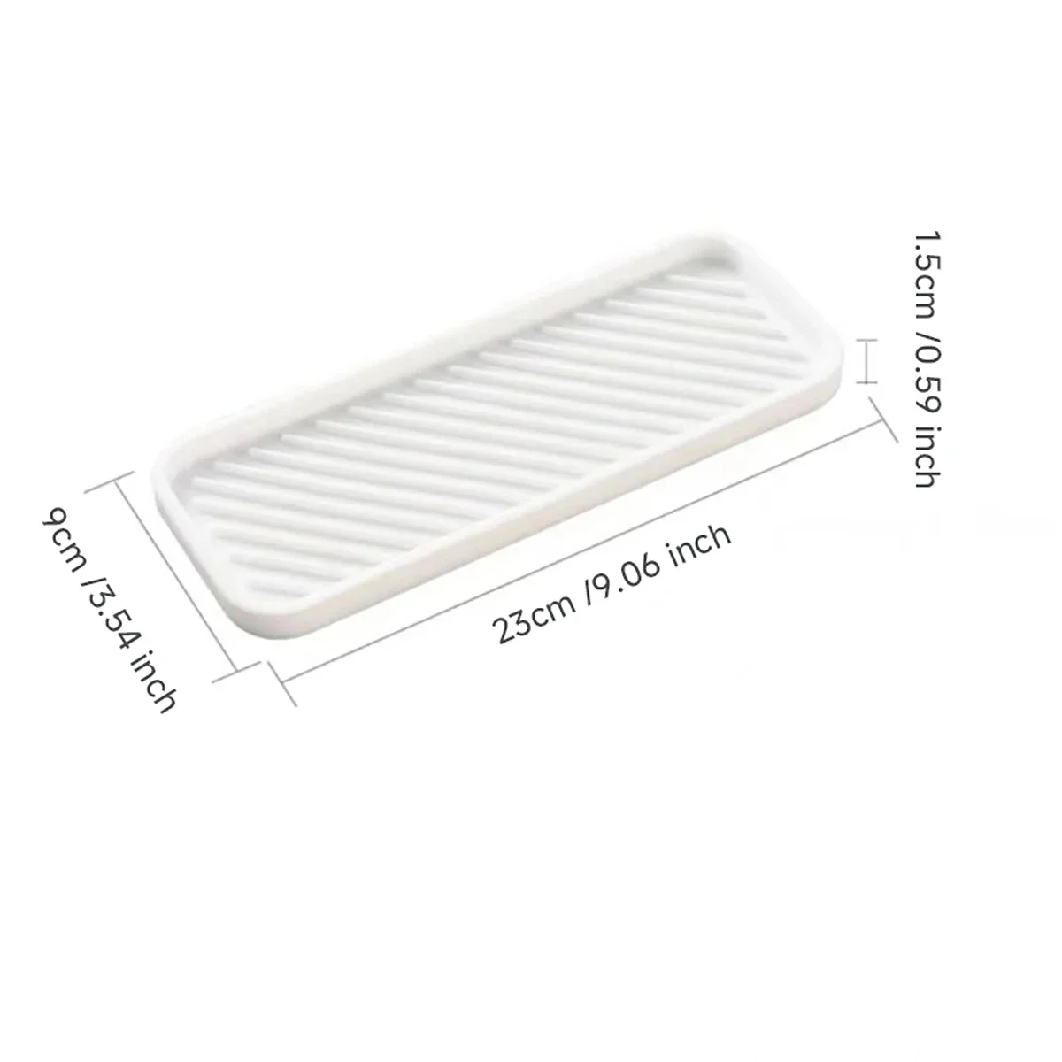 Silicone Drain Tray for Tableware Water Cup Fruit Vegetable Kitchen Sink Organizer Storage Tray Sponge Holder Soap Dispenser