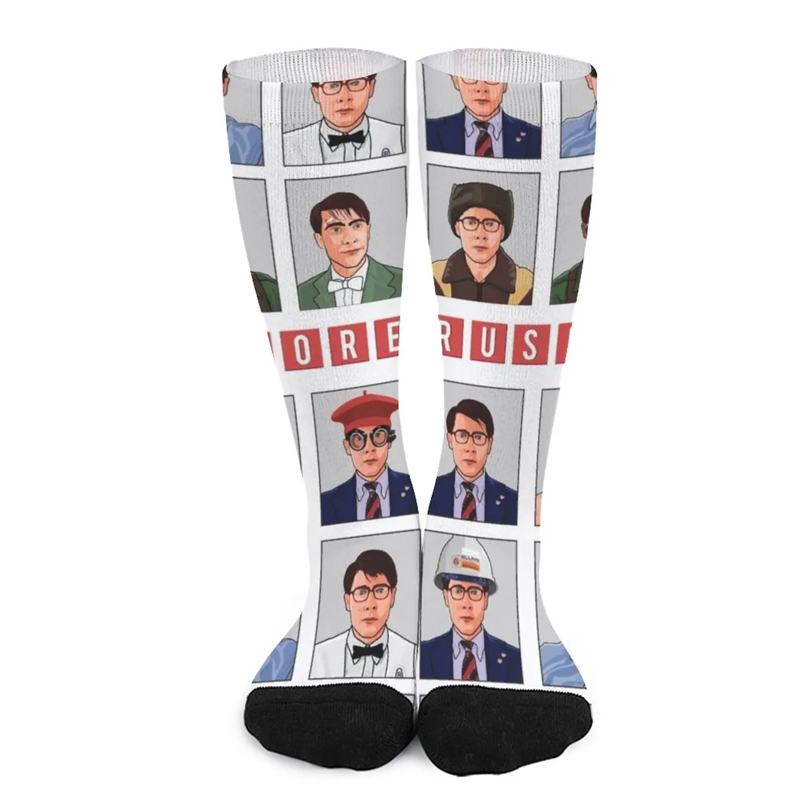 Rushmore Max Fischer Grid Socks Woman socks men socks cotton retro abstract art by kandinsky socks running socks man men s winter socks woman socks