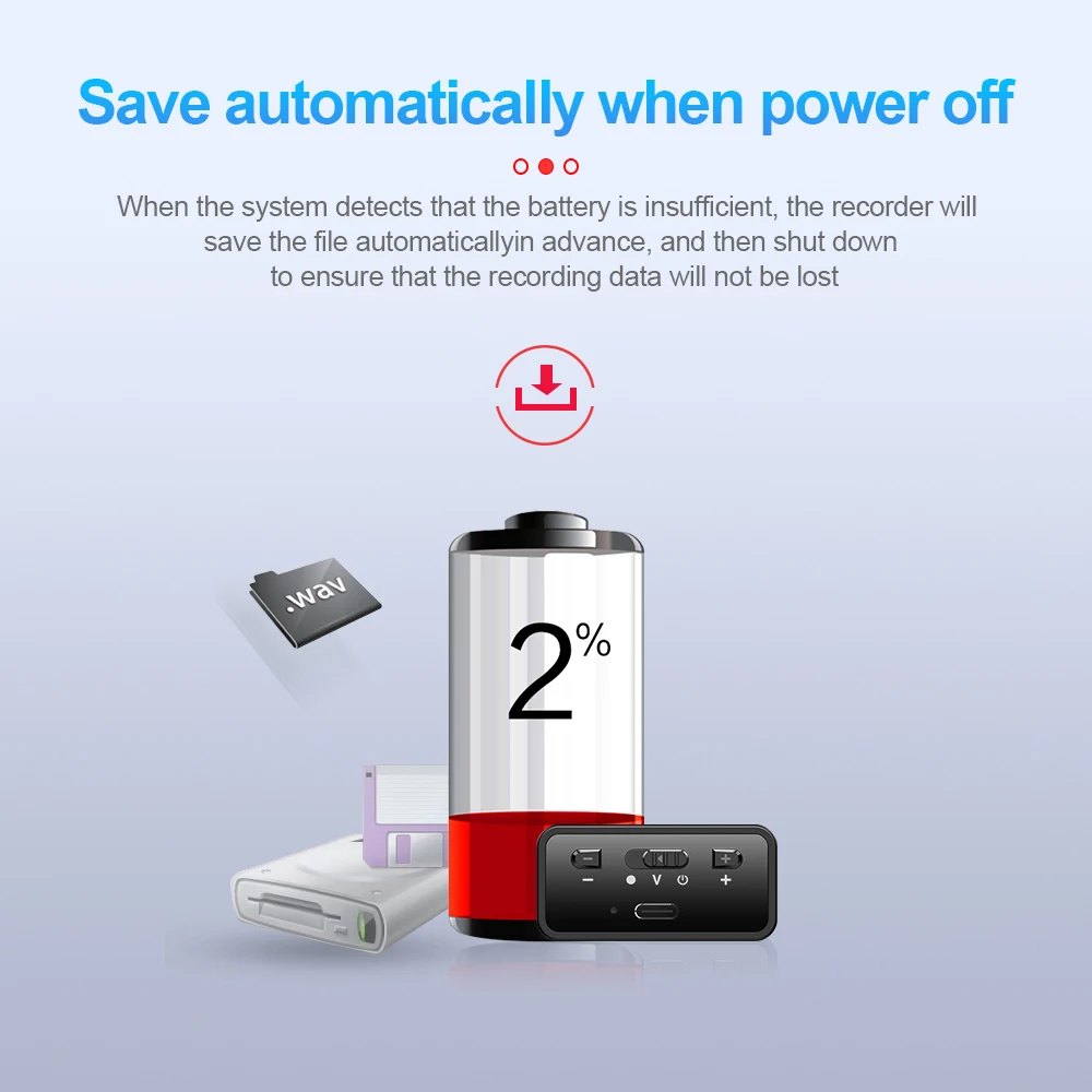 Kontrolne tipke na snimaču