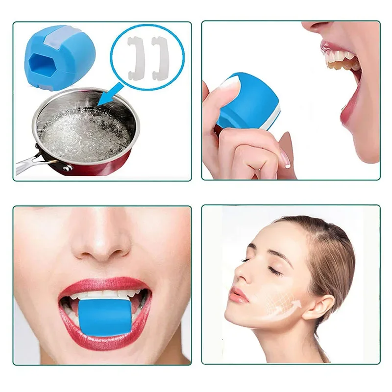 Masseter Ball Jawline Muscle Exerciser Chew Ball Food Grade Silicone Facial Mandible Trainer Face Fitness Balls massage ball jaw exerciser chin line exerciser