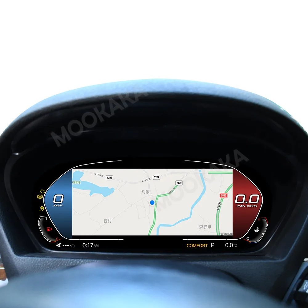 Pantalla LCD de 12.3 pulgadas con sistema operativo Linux para coche, panel de instrumentos digital, cabina virtual para BMW X5 F15 E70 X6 E71 F16 2007 - 2019, tablero LCD. 2