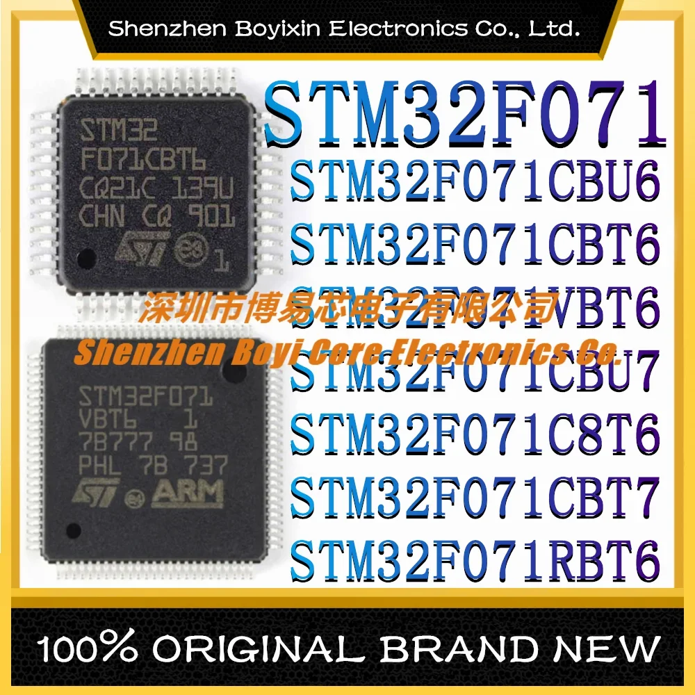 STM32F071CBU6 STM32F071CBT6 STM32F071VBT6 STM32F071CBU7 STM32F071C8T6 STM32F071CBT7 STM32F071RBT6 (MCU/MPU/SOC) IC chip stm32f070c6t6 stm32f070cbt6 stm32f071cbt6 stm32f071c8t6 stm32f070c6 stm32f070cb stm32f071cb stm32f071c8 stm ic mcu chip lqfp 48