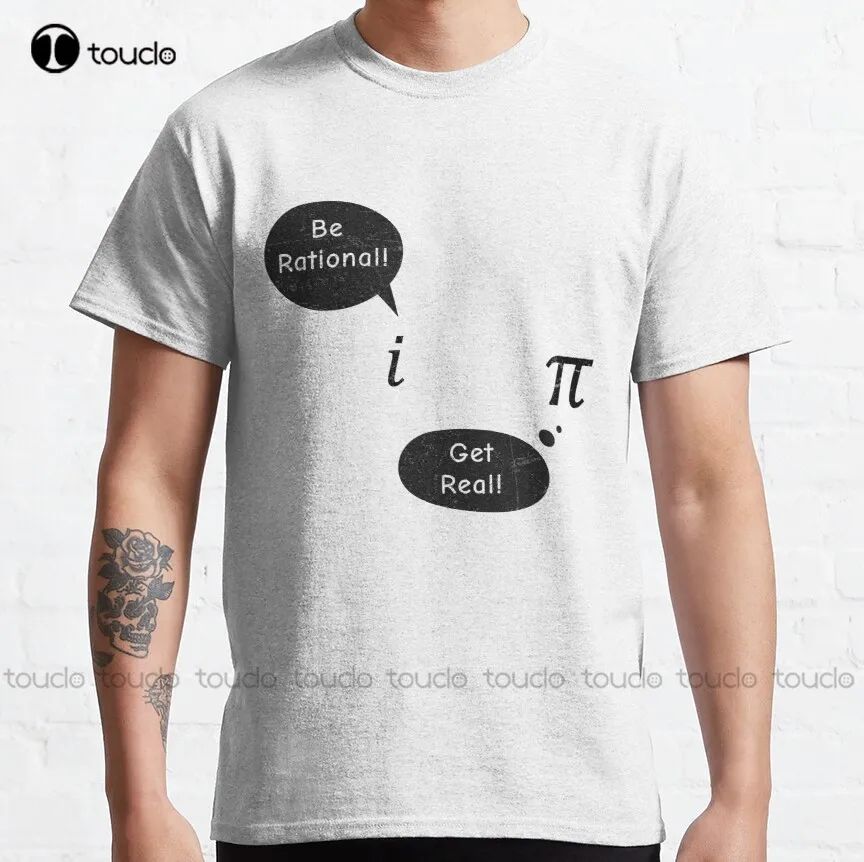 Dialog Be Rational Get Real Classic T-Shirt Camicie Casual Da Donna Funny Art Streetwear Cartoon Tee Xs-5Xl Regalo Personalizzato Unisex Nuovo