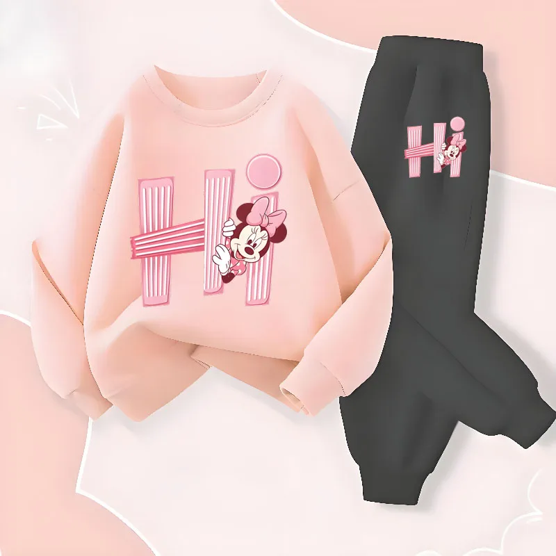 Girls Printed Hoodie Sweatshirt Set 2