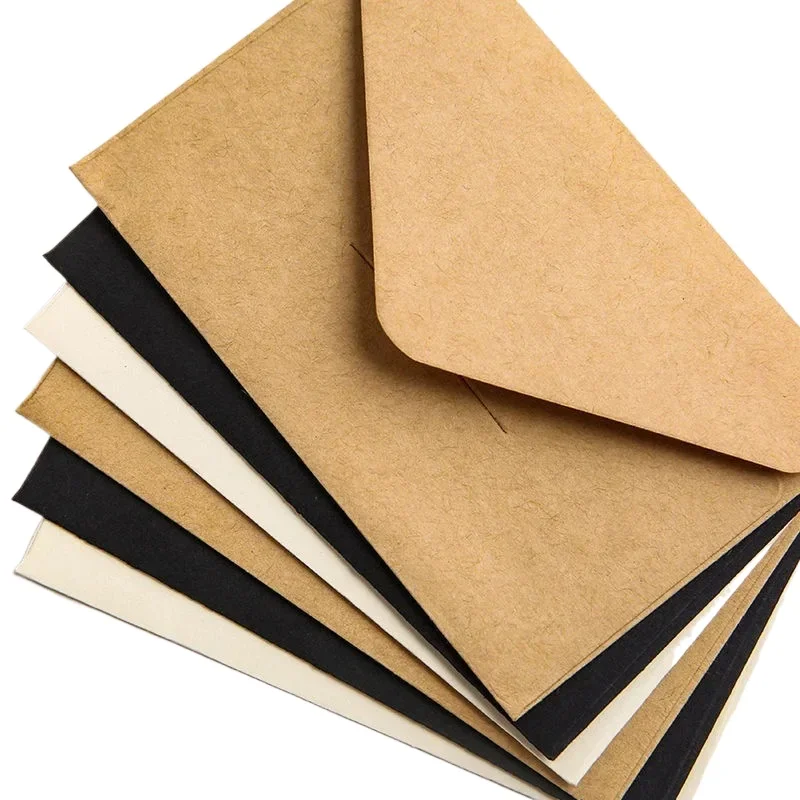 20 pcs/lot Black White Kraft Paper Paper Envelopes Wedding Invitations Gift Card Storage Envelopes