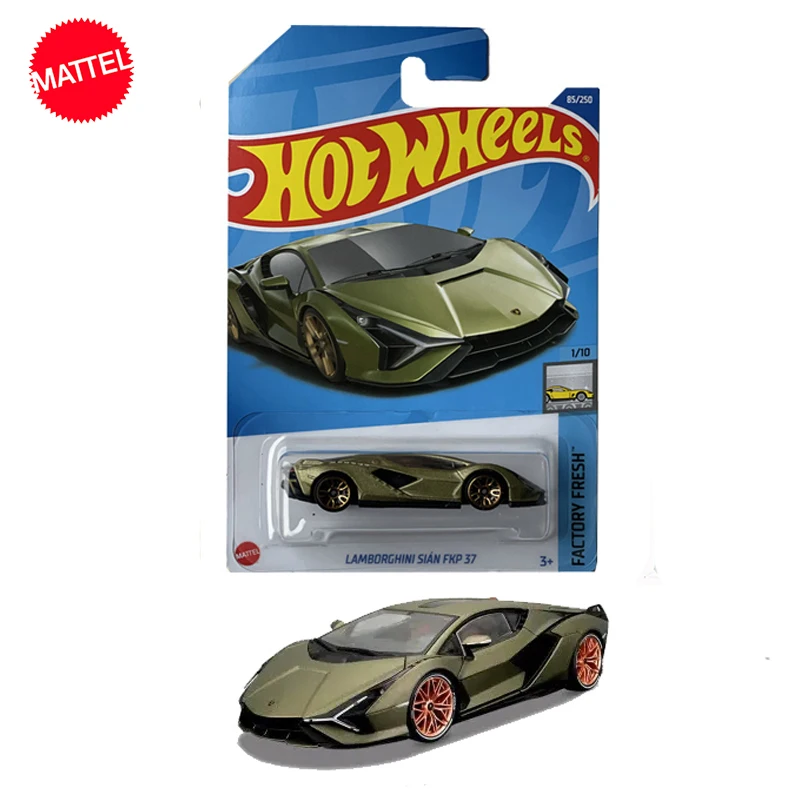 Original Mattel Hot Wheels C4982 Car 1/64 Diecast Lamborghini Sian Fkp 37 Vehicle Model Toys for Boys Collection Children Gift